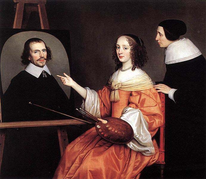 Margareta Maria de Roodere and Her Parents by Gerrit van Honthorst